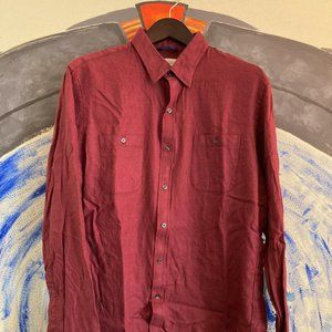 Teddy Stratford Red Dress Shirt Midweight Size 5